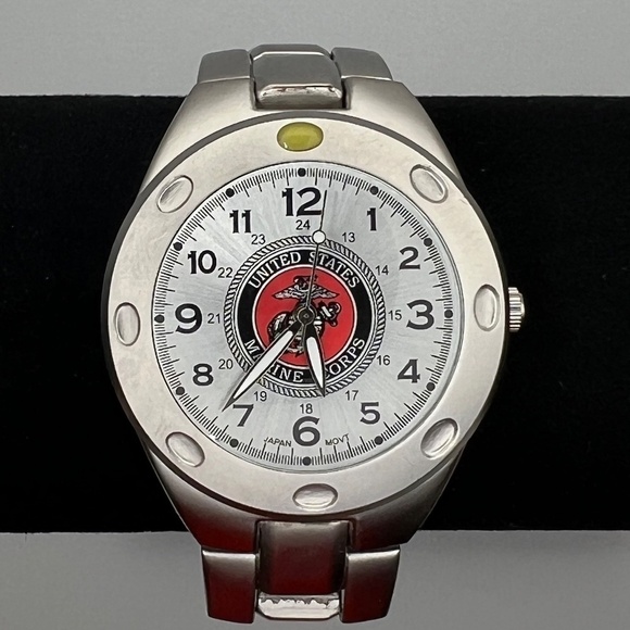 Accutime US Marine Corps Unisex Collectible Watch Working - Picture 8 of 9
